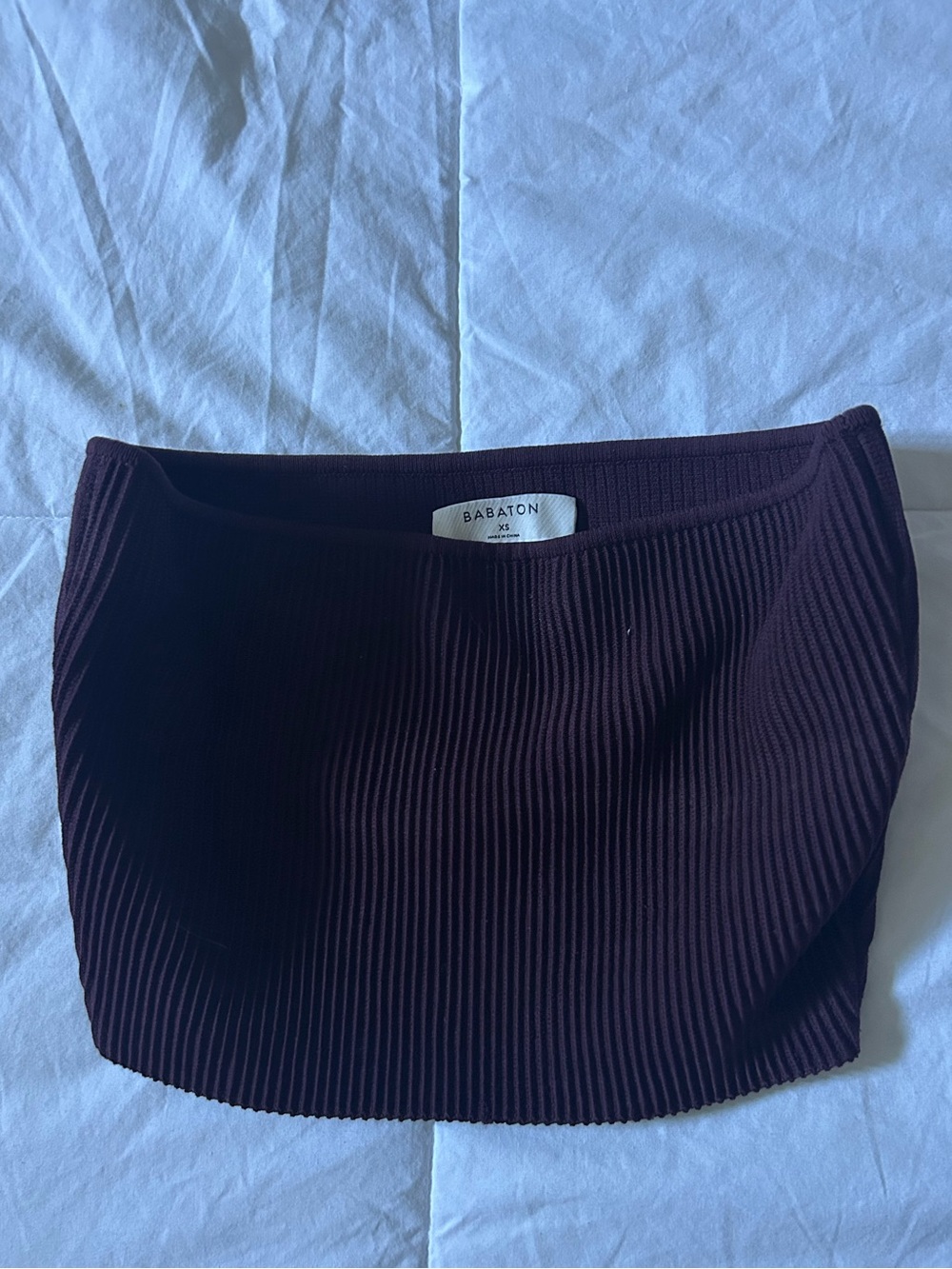 Aritzia Ribbed Strapless Tube Top